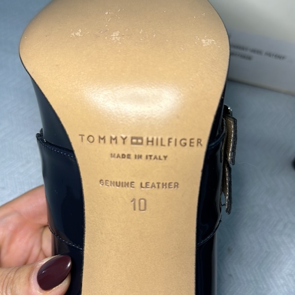 Tommy Hilfiger Starla Navy Heel Size 10 - Picture 4 of 6